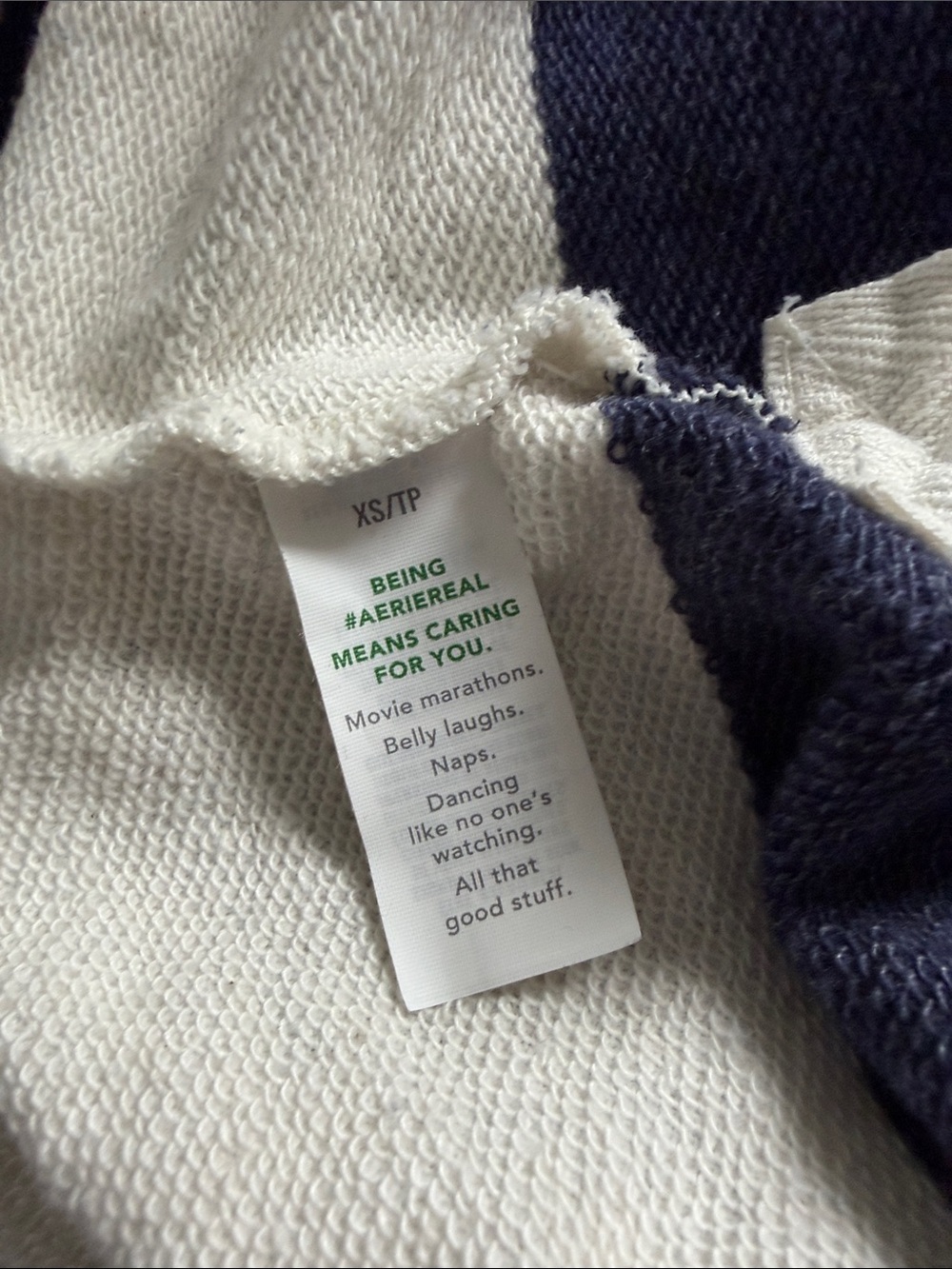 NWT Aerie Prep Rally Rugby Sweatshirt XS - Picture 5 of 7